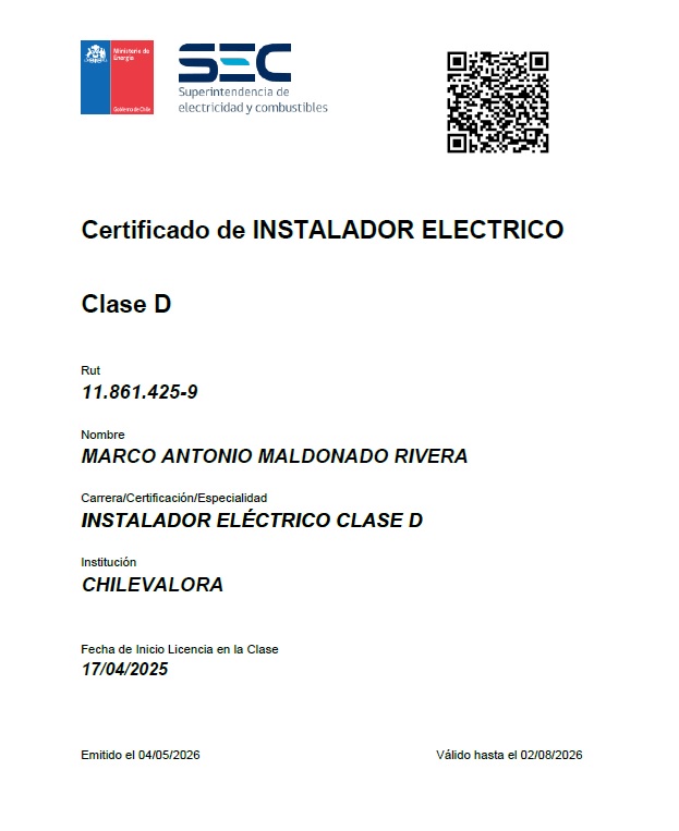 SEC - Certificación SEC